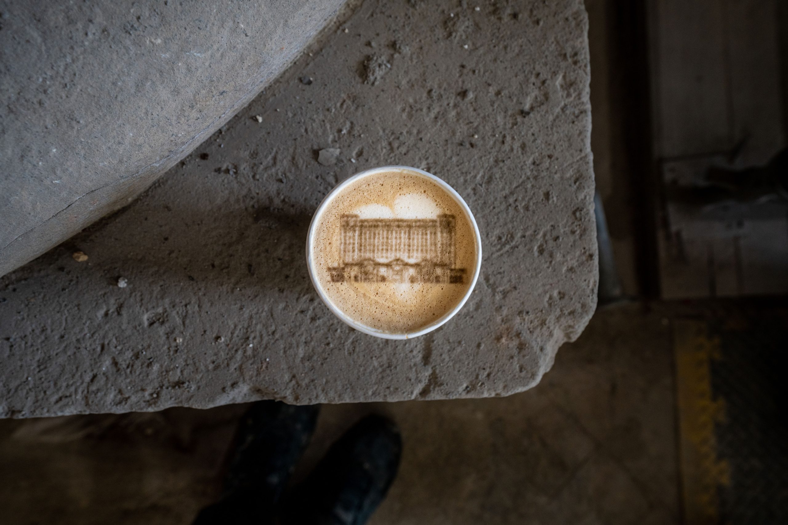 latte with Michigan Central Station at the Michigan Central Founding Member and Partnership Announcement